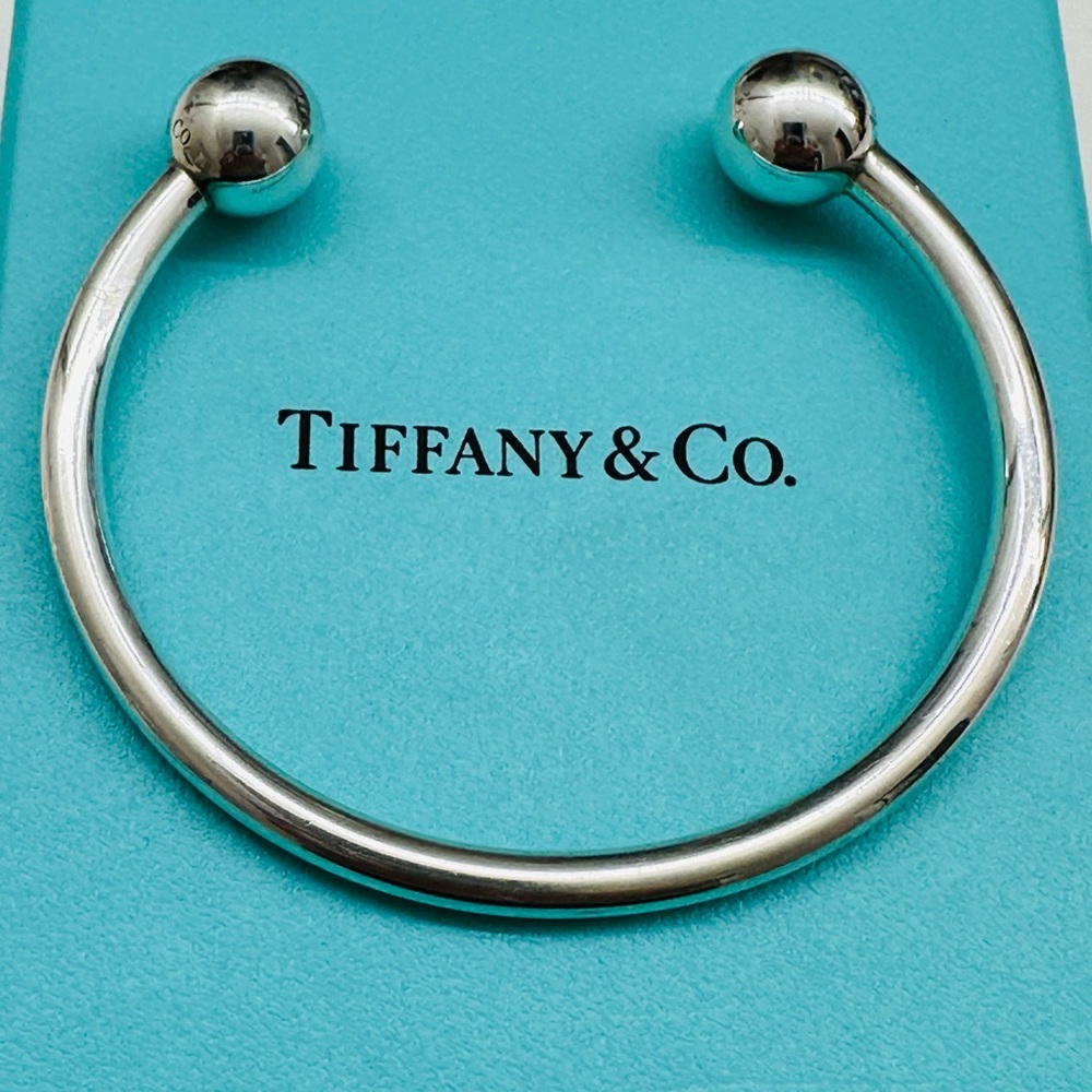 Tiffany & Co. Sterling Silver Ball Cuff Bracelet - Silver - Picture 2 of 9